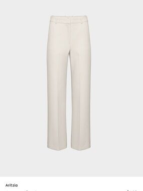 Aritzia Babaton Agency Cream Wide-Leg Pants